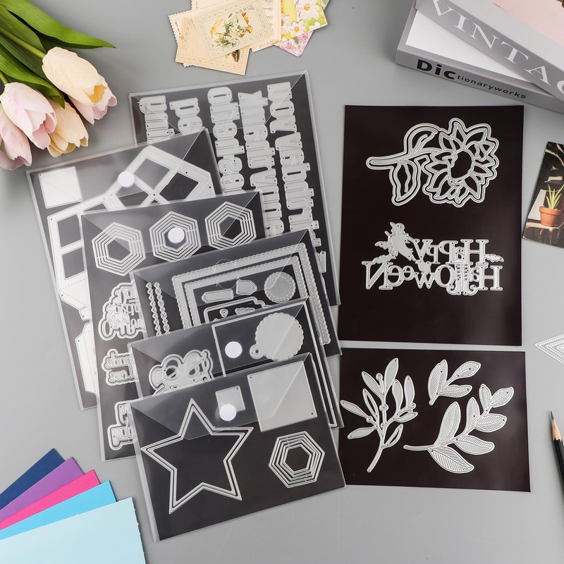 20Pcs/Set 10 Rubber Magnetic Sheets 0.5mm Thickness with 10 Clear
