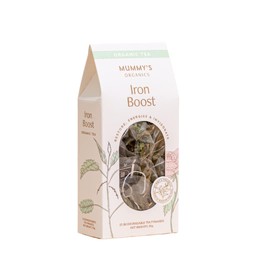 Iron Boost - Organic Herbal Tea | 15 Biodegradable (Non-GMO) Tea Pyramids | Natural Boost Iron Levels When Anaemic | Nettle Leaf & Rose hip | Made By Midwives