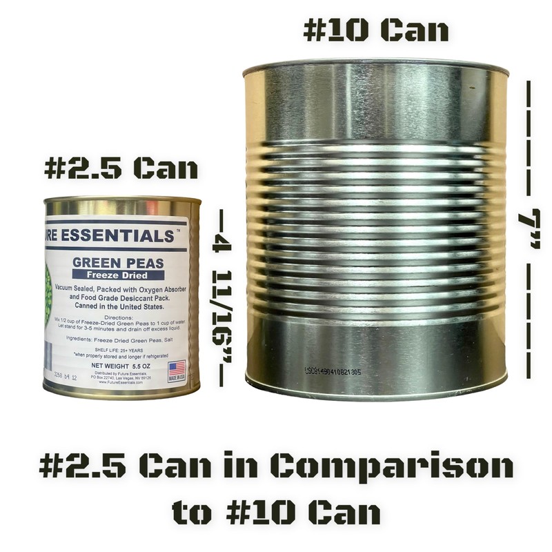1 Can of Future Essentials Freeze Dried Green Peas