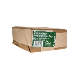 Duro Brown Paper Bag 2 Lb - 500 Count