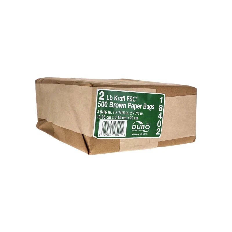 Duro Brown Paper Bag 2 Lb - 500 Count
