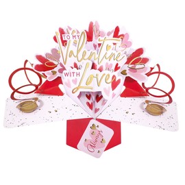 Second Nature Valentine's Day 'To my Valentine' Pop Up Card - VPOP055