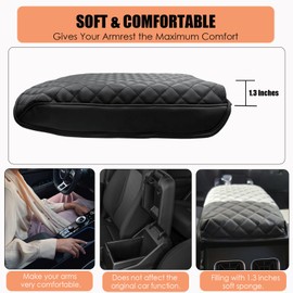 for Kia Sorento Center Console Cover 2026 2025 - Armrest Cushion for 2026 2025 2024-2021 Sorento Console Lid, Car Armrest Pad Cover Protector for Kia Sorento Interior Accessories