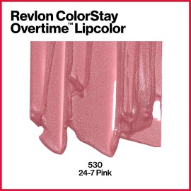 Revlon ColorStay Overtime Lipcolor 530 24/7 Pink,– Pack of 2