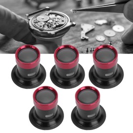 Magnifying Glass, 5pcs 3X 5X 10x 15x 20x Magnification Aluminum Alloy Magnifying Glass Watch Repair Glass Lens Magnifier Loupe Accessory for Jewelry DIY Arts Crafts Reading Aid