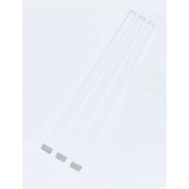 Best Acrylics 3 Pc 1/2” x 1/2" x 12” LONG SQUARE CLEAR ACRYLIC PLEXIGLASS LUCITE ROD .50" INCH