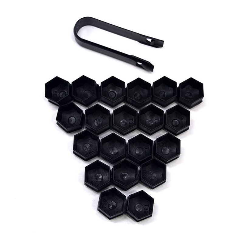 Nut Covers, Hexagonal Tyre Nut Covers, 20 Pieces Wheel Nut
