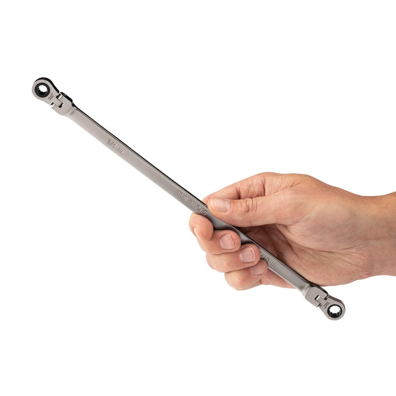 TEKTON 1/4 x 5/16 Inch Long Flex 12-Point Ratcheting Box