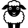 'Simple Cute Sheep' Rubber Stamp - Unmounted Design for Crafting