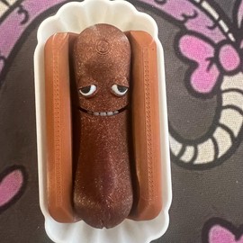 Lil Franky & The Mystery Meats Articulated Hot Dog Fidgets/Keychains/Magnets - Durable Design for Stress Relief, Suitable for Ages 6 and Above - dogs: Oscar