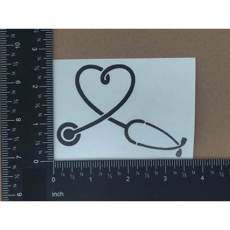 Nurse Decal 4 Pack: Nurse Heartbeat, Heart, Nurse Life, RN