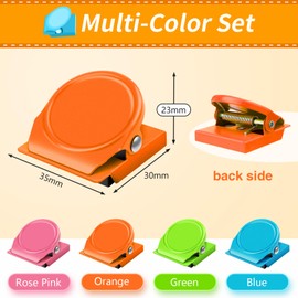 Junarter 8 Pack Magnetic Clips,Mix Color Strong Fridge Magnets,Clip with Magnet,Heavy Duty Refrigerator Magnets, Magnet Clips Perfect for Note List, Photo Displays, Home, School, Office Uses