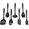 Chef Craft Premium Silicone Cooking Ladle, 11.25 inch, Black
