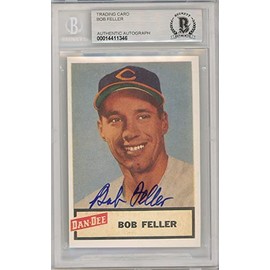 Bob Feller Dan-Dee Baseball Autograph Card BAS 10