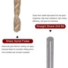 sourcing map Twisted Drill Bits 1.6 mm Titanium Coated (HSS-E)