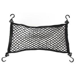 Elastic Cargo Net 27.6x13.8in Thicken Prevents Deformation Car Mesh Storage Pouch Extendable Wagon Net with Universal Hooks