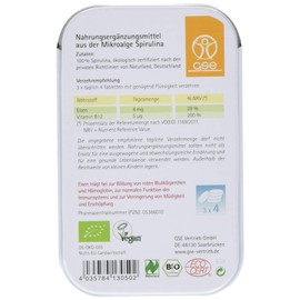 GSE Organic Spirulina, Naturland Certified, Pack of 1 (1 x 40 g)