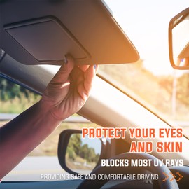 Youxmoto for 2006-2013 Toyota RAV4 Beige Left Driver and Right Passenger Side Sun Visor, Replaces# 74320-42501-B2, 74310-42452-B2, with Mirror and Light Cable