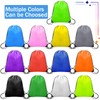 Grneric Drawstring Bags Bulk, Drawstring Backpack Polyester String Bag Cinch