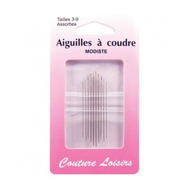 Hemline H207.39 | Straw/Milliner Hand Sewing Needles | Sizes 3 - 9 | Pack Of 10