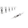 250pcs/Box Fishing Barrel Swivels Solid Rings Heavy Duty Fishing Hook
