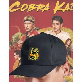 Shihan Senior Cap Cobra Kais Mens Womens Baseball Cotton Cap Adjustable Cobra King Novelty Black