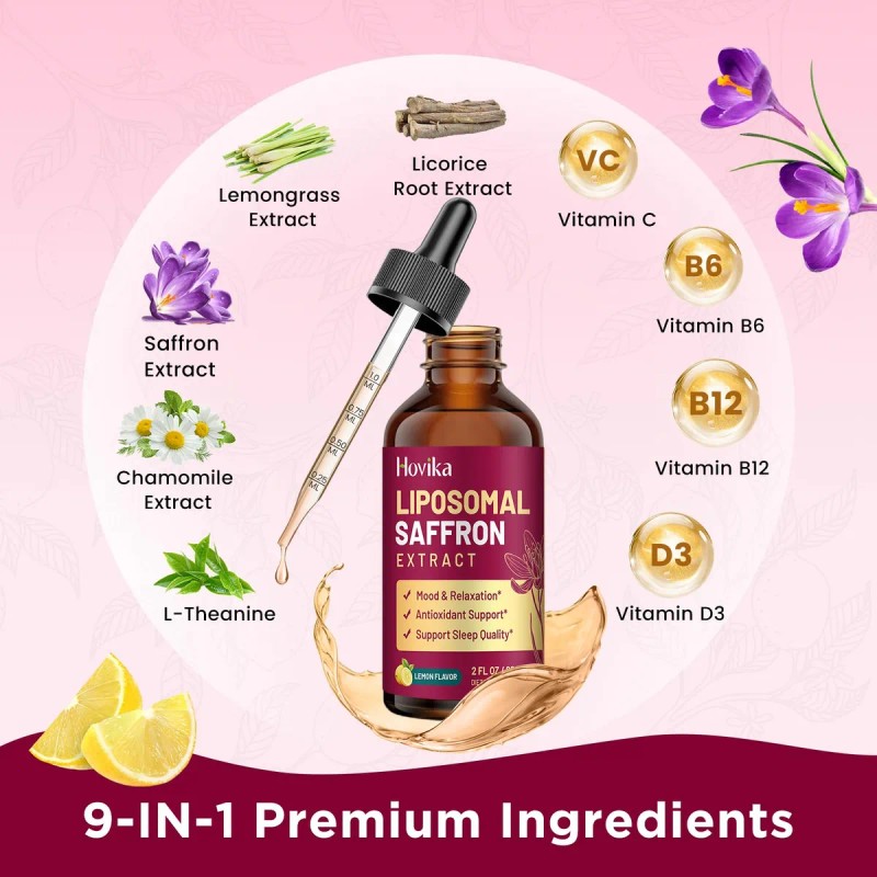 Hovika Gotas Líquidas Liposomales Azafrán 88.5mg 2 Oz