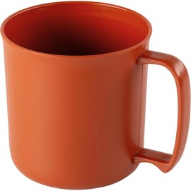 GSI Outdoors 77239 Cascadian Mug – 14 fl. oz. Lightweight BPA-Free Recycled Plastic Tableware for Camping, RV, Backpacking and Outdoor Dining, Terracotta