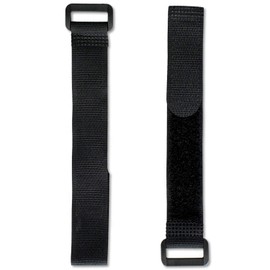 FrogJim Black Velcro Cable Ties with Buckle, Re-Usable Velcro Strap, 20 mm Wide Nylon with Re-Closable Zip Bag