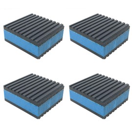 CHENJIN 4PCS Air Compressor Vibration Damping Cushion 2x2x7/8 Inches Rubber Vibration Damping Cushion Noise Reduction Buffer Cushion Air Conditioner Vibration Isolation Cushion for 3D Printers