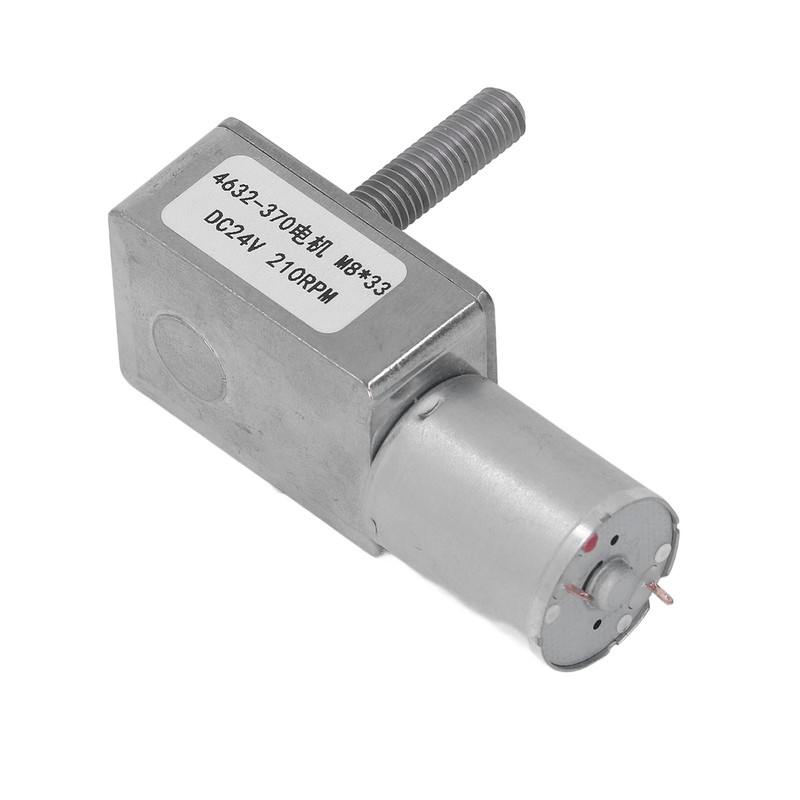 Turbo Worm Geared Motor High Torsion Micro Gearbox DC24V M8x33mm