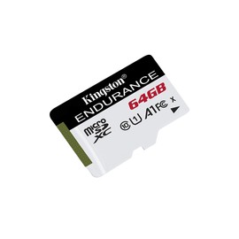 Kingston SDCE/64 GB High Endurance microSD Card 64 GB, Black/ White