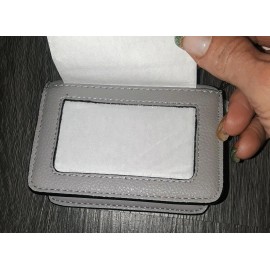 Victoria's Secret Victoria Secret grey V quilted foldable Card Case brand new