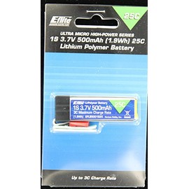 E-flite 500mAh 1-Cell 3.7V 12C Li-Po: 120SR EFLB5001S25