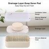 Silicone Travel Soap Case, Leakproof Soap Container with Lid, Portable