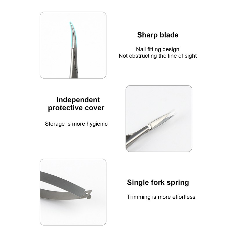 Nail Cuticle Trimmer Stainless Steel Cuticle Nipper Russian Style Dead