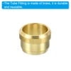 PATIKIL 10 PCS 10mm Tube OD Brass Compression Sleeve Ferrule