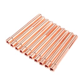 Mtsooning 1/8" 10N25 TIG Collet Tips,10PCS 3.2mm Copper TIG Collet Consumables KIT for WP17 18 26 TIG Welding Torch Series
