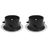 KJKVIVH 2 Pieces ABS Adjustable Round Soffit Exhaust Vent White
