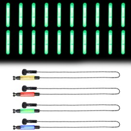 WEDNOK Pack of 4 Fishing Swingers with Bite Alarm with 20 Fishing Light Sticks Carp Fishing Swinger Adjustable Fishing Rods Bite Alarm Fishing Accessories for Night Fishing Carp Predator Beginners