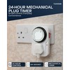 Tanness - 3 Pack Plug-In Timer Switch, 24 Hour Segment