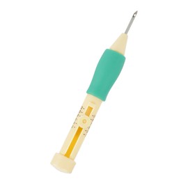 Embroidery Needle Punch Set, Stainless Steel Needles, Adjustable Handle, DIY Craft Kit with 3 Needle Pen for Clothes, Pillows, Quilt Cover, Bed Sheet and Bag Stitching Lovers (#2)