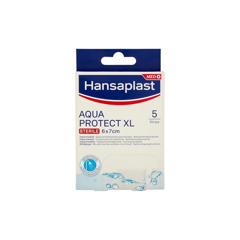 Hansaplast Aqua Protect XL Dressings 6 x 7 cm, 5