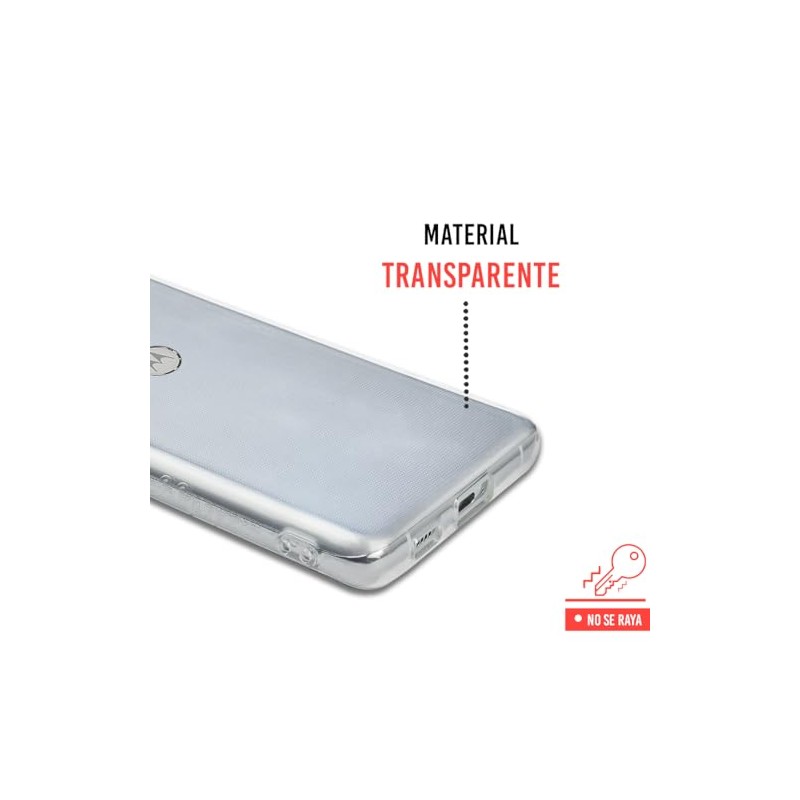 INSTACASE Funda Compatible con Moto E6 Plus Transparente, Protector Uso