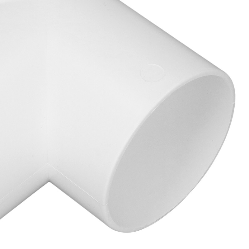 3 Way Duct Connector Corrosion Resistant PVC T Shape Round