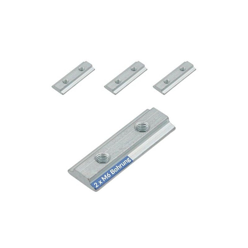NTG Set of 4 slot nuts for airline rails with