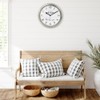 Presentime & Co. 12.6" Illuminated Farmhouse Wall Clock, Silent Battery