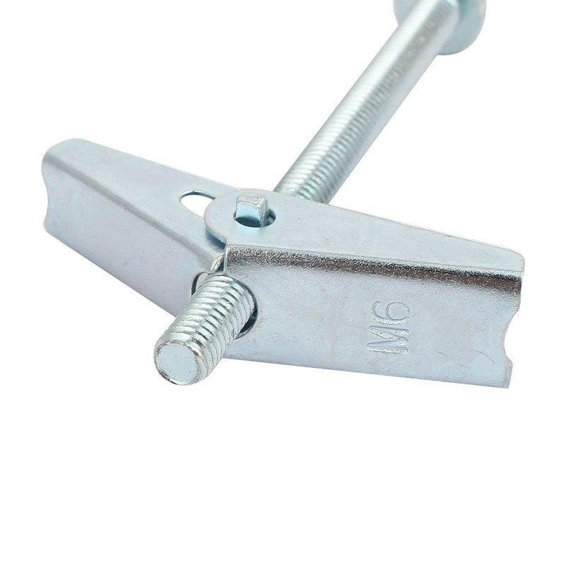 uxcell M6 x 75mm Male Thread Spring Loaded Hollow Wall