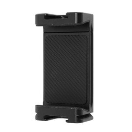 Metal Cell Phone Tripod Adapter, Expandable Aluminum Alloy Clamp Holder with 1/4 Inch Screw Hole, Arca Swiss Quick Release Smartphone Mount with Cold Shoe