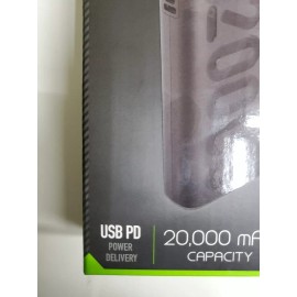 digipower 20,000mAh Battery Pack USB PD, 1x USB-C 2x USB-A.